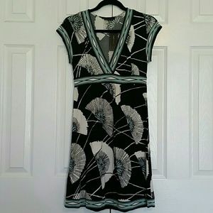 nwt BCBG Maxazria black floral dress XS